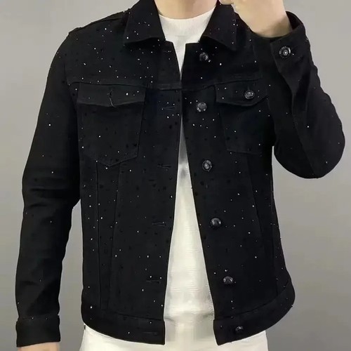 Men black denim - black, jacket