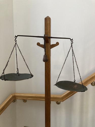 Old iron mercantile scale hand - old,