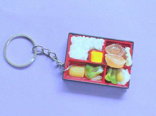 Bento box keyring chinese - bento,