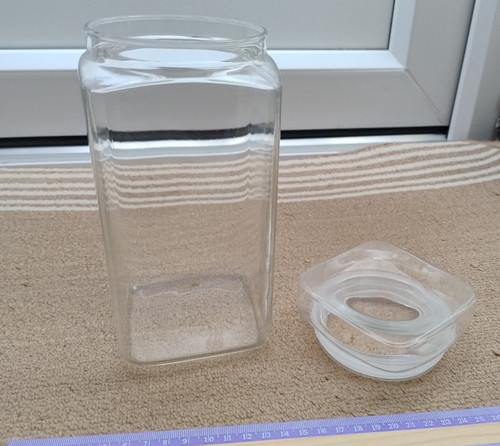 French rectangular glass food