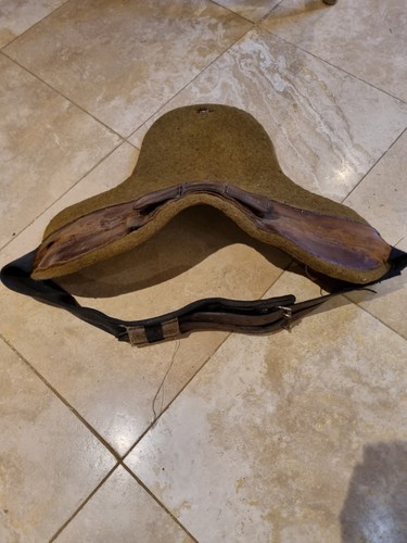 Vintage english brown felt - english,