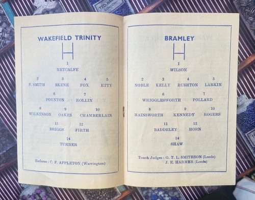 Rare 1960 wakefield - 1960, trinity