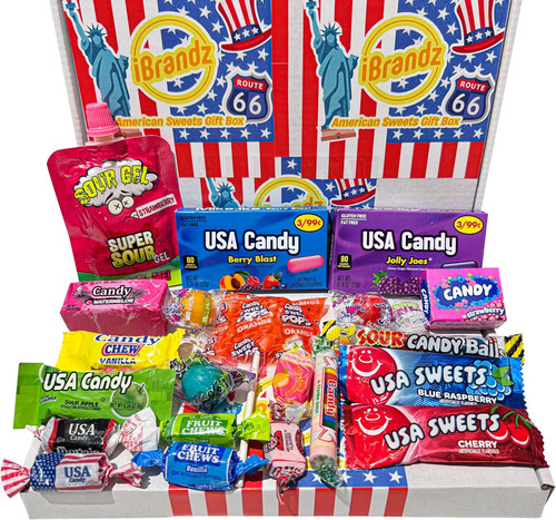 American sweets gift box - sweets,