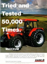 Case Maxxum Tractor 5140 Vintage Advert 1996