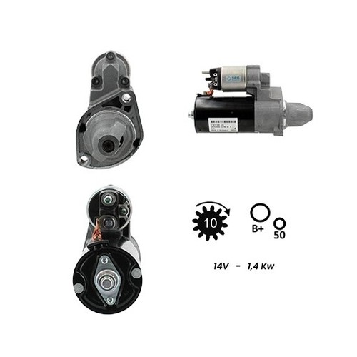 Starter motor em1524q - starter,