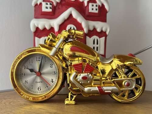 Motorcycle desk clock - clock, quartz