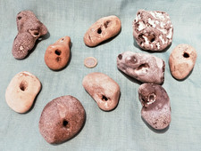 10 x Rare Natural Hag Stones