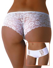 Sexy White Lace Boyshort