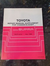 TOYOTA MA70 CHASSIS & BODY REPAIR MANUAL SUPPLEMENT, AUG 1988 (SUPRA)