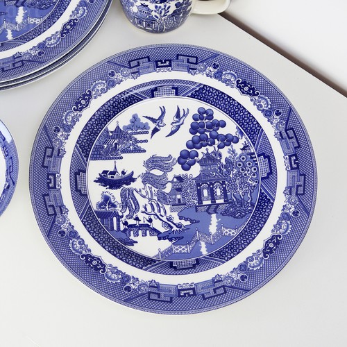Set blue willow dinner - 6,