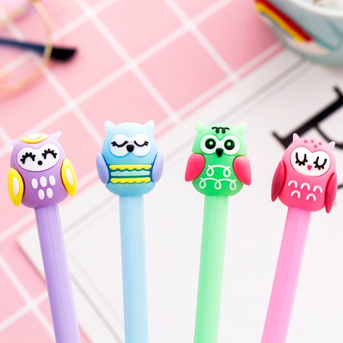 12pc cute owls ballpoint gel - 4-12pc,
