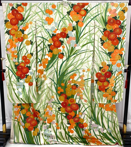 Japanese vintage kimono - vintage,