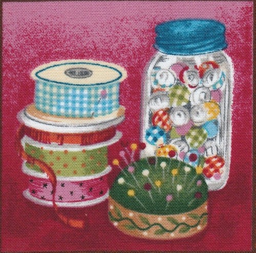 Fabric picture panel - fabric, picture panel ribbon