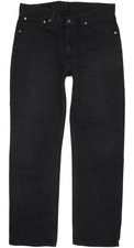 Levi's 751 Men Black Straight Regular Jeans W34 L31 (105258)