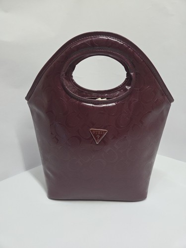 Guess burgundy embossed logo - burgundy,