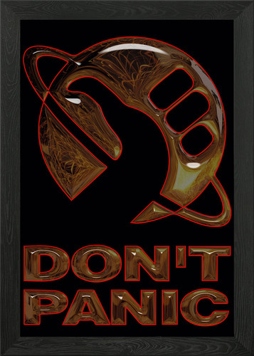Dont panic framed - dont, wall