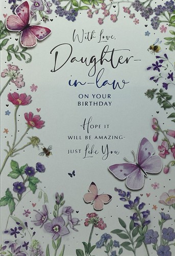 Daughter law birthday card - daughter,