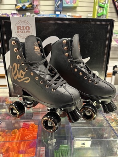 Rio rose black roller skate - rose,