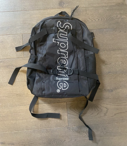 Supreme black cordura - supreme, logo