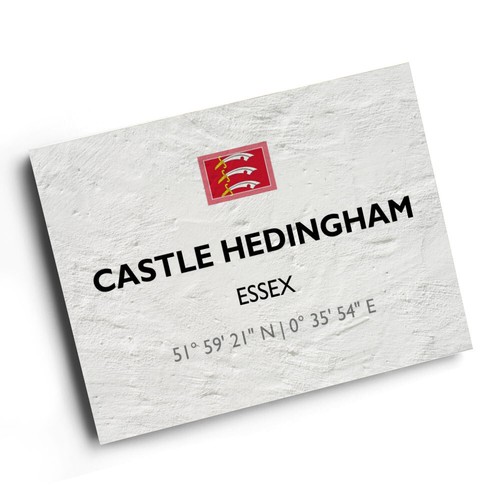 Print castle hedingham - -,