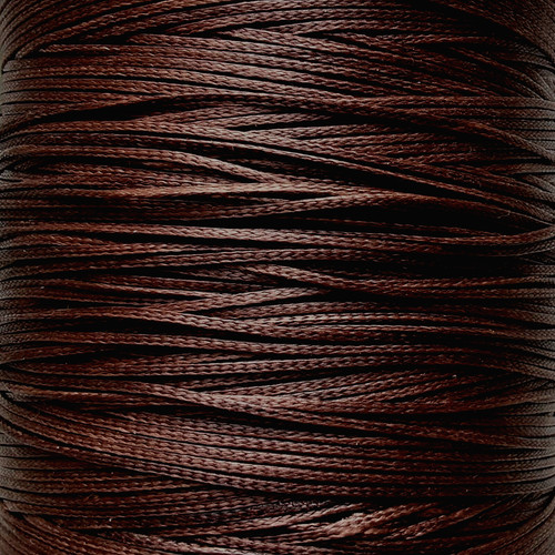 Brown waxed nylon - nylon, cord