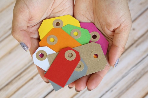 Colour luggage tags 20pc - colour,
