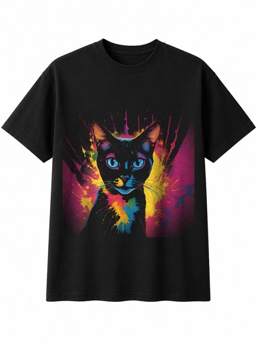Splatter art siamese cat - art,