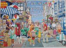 Heading for the Beach 1000 Piece Gibson Jigsaw Puzzle Complete by Trevor Mitchel