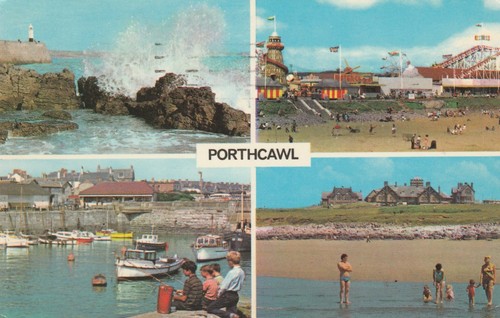 Vintage porthcawl postcard - porthcawl,