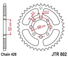 JT REAR SPROCKET 802 46 FOR