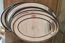 Stainless Steel Catering Oval Round Rectangular Flat Banqueting Dish
