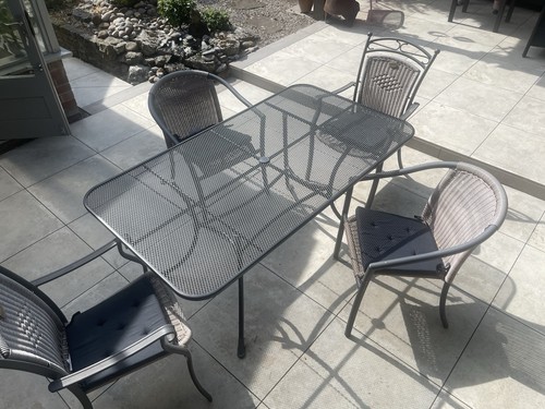 Garden table and chair - garden,