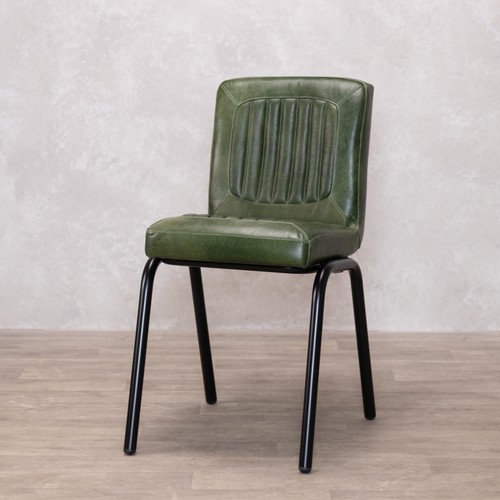 Pine green leather dining - pine,