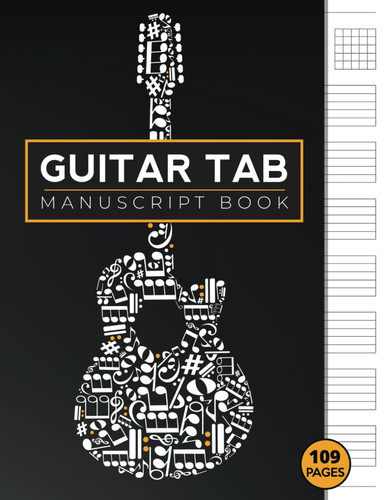 Guitar tab manuscript book - tab,