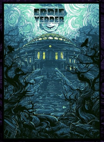 Eddie vedder gig poster royal - vedder,