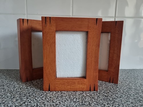Set curved wood frames - of,