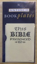 Antioch Pack of 10 Self Adhesive Bookplates - This Bible 1989