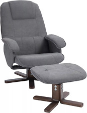 Grey Swivel Recliner Chair