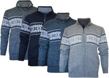 Zip Up Knitted Cardigan Lined