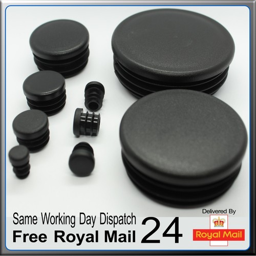 Round plastic end caps - plastic,