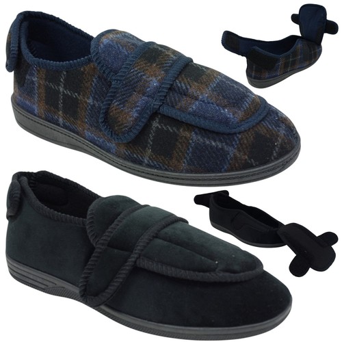 Mens slippers open touch strap - mens,