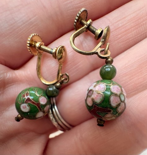 Vintage green gold tone - vintage,
