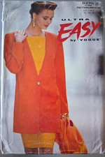 Vogue Ultra easy pattern 8276 dress and jacket size 12-16 CUT