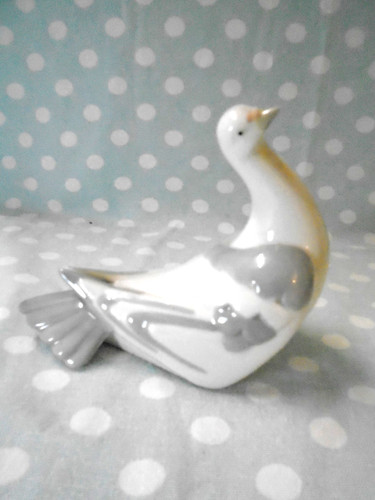 Ceramic dove bird - dove, figure