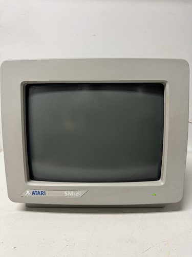 Atari sm124 crt monochrome - sm124,