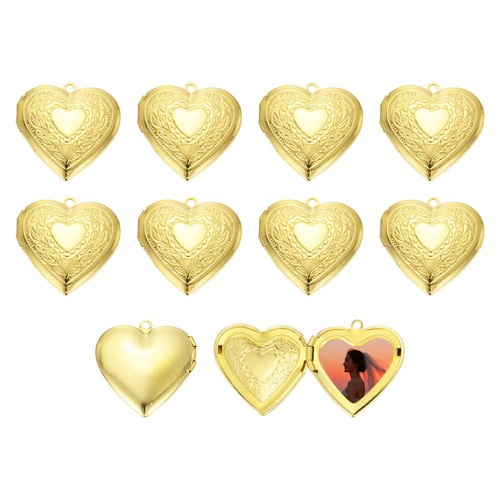 10pcs gold tone retro engraved - gold,