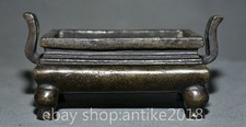 6"Marked Xuande Old Chinese Copper Dynasty Palace incense burner censer Ding