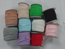 1m. Flat Elastic Lingerie Shiny Bra width-10mm (13-Colours)