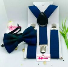 Kids Tartan Bow Tie Black Watch Braces Suspenders Burns Night Sash Page Boy