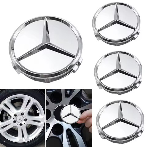 Mercedes silver 75mm - 75mm, alloy